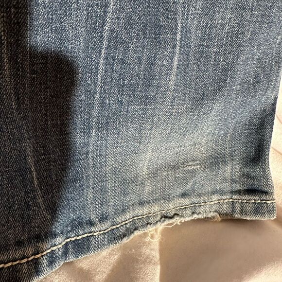 Miss Me Bootcut Jeans Sequoia Rhinestone Stretch Fleur de Lis Size 27 - Picture 7 of 12